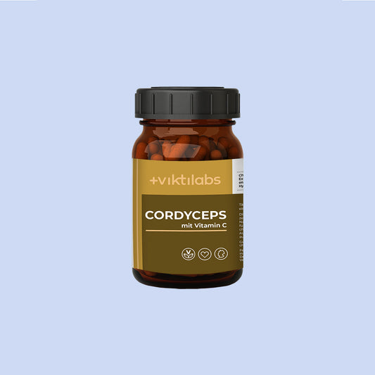 Premium Cordyceps Vitalpilz Kapseln mit Vitamin C